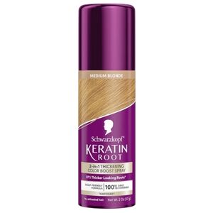 Schwarzkopf Keratin Root Medium Blonde Hair Color Spray